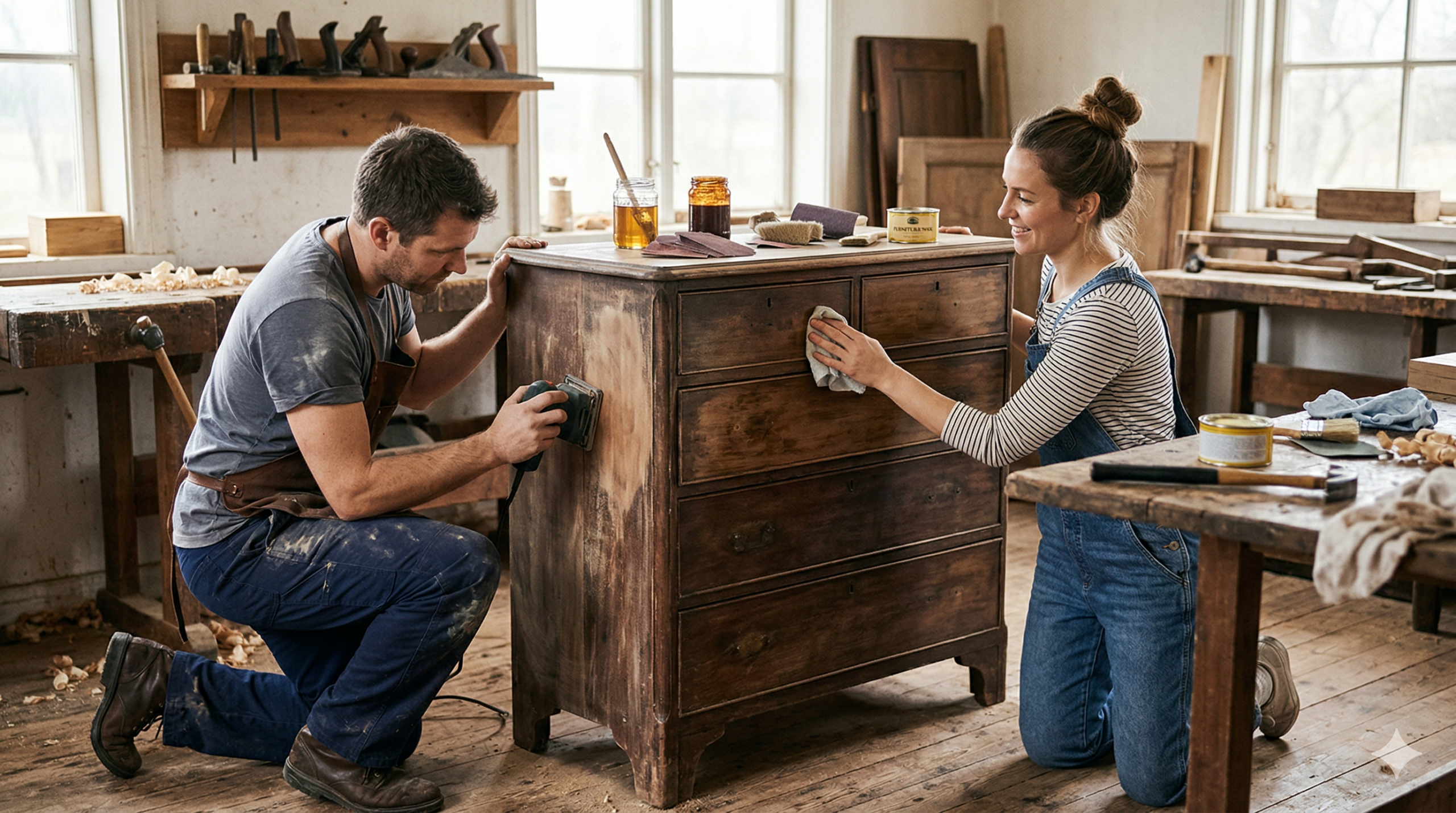 Процес реставрації меблів