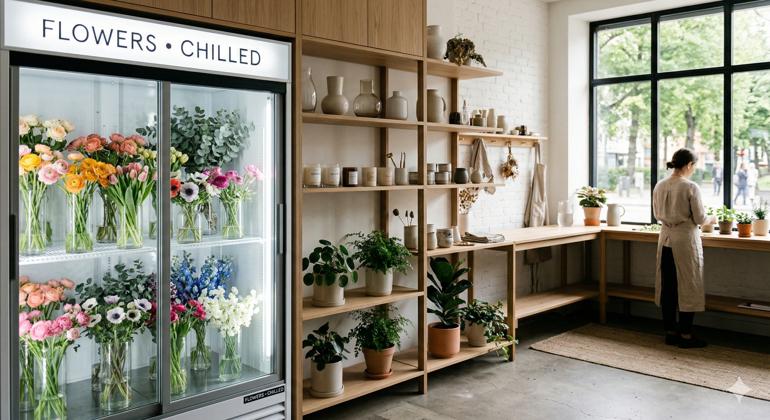 Естетична квіткова композиція та флорист